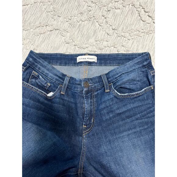 Flying Monkey Women’s Factory Distressed Blue Jeans Size 28 - Picture 8 of 8